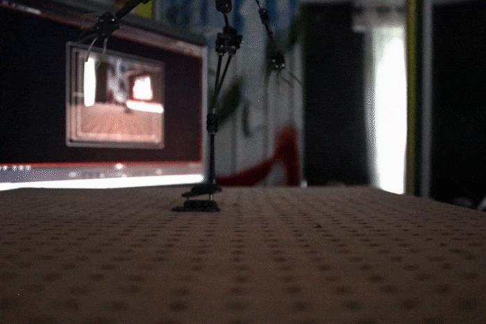 Stop Motion avec un effet clignotant de la vidéo en raison de lumière extérieur qui varie.
