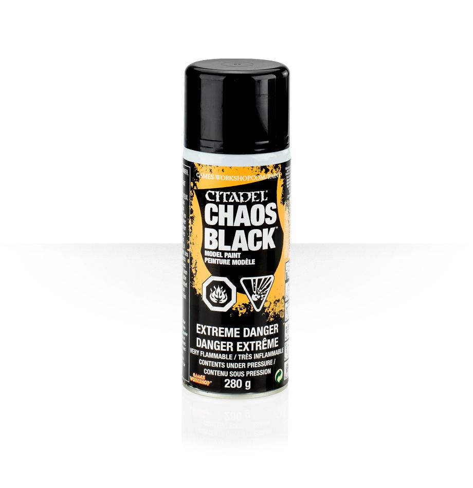 bombe de peinture chaos black