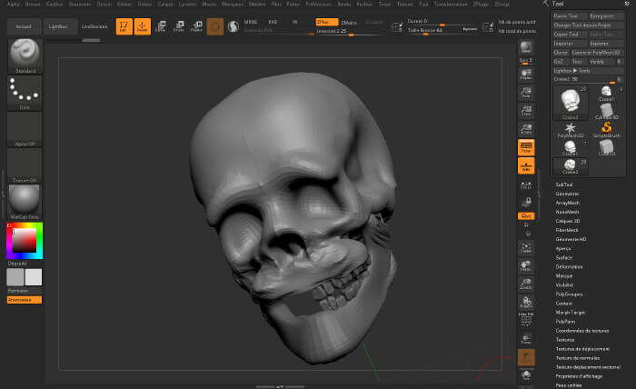 Réalisation perso avec Zbrush - (Tuto Skillshare)