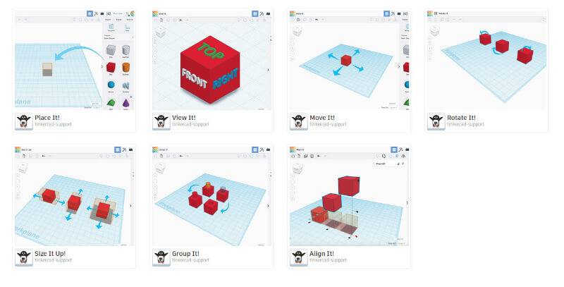 Ecran d'entrainement à la modelisation en 3D (didactiel)