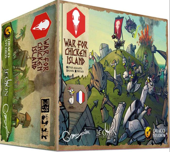 Animation-figurines-Decors-Jeux-de-societe-avec-des-figurines-War-for-chicken-Island