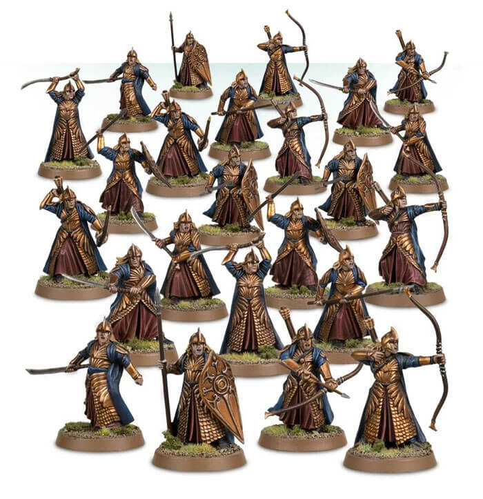 02-Animation-figurines-décors-Lothloriens-Galadhrim-combattants-figurines-le-seigneur-des-anneaux-